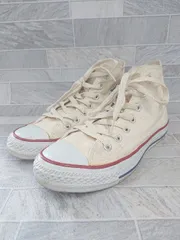 ◇ Θ converse コンバース オールスター ハイカット スニーカー サイズ23.5cm アイボリー レディース E  【1410230013821】