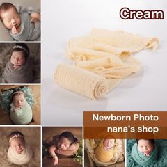 2クリーム♪フワフワおくるみ♪ニューボーンフォト撮影　ベビーラップ 赤ちゃん