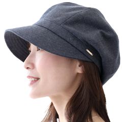 美シルエット キャスケット (通気性が良い麻混素材) 春夏 UVカット 帽子 (折りたたみ可) DreamHats レディース