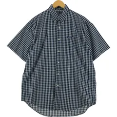 古着 ラルフローレン Ralph Lauren CHAPS チャップス 半袖 ボタンダウン チェックシャツ メンズL相当/eaa535682