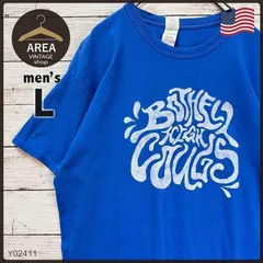 【GILDAN】ギルダン古着プリントTシャツ半袖メンズLサイズアメリカブルー青