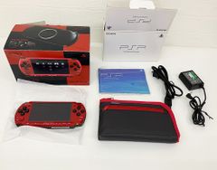 PSP-3000  バリュー・パック レッド/ブラック (PSPJ-30026) バッテリーなし 動作確認済/初期化済 箱傷みあり プレイステーション・ポータブル