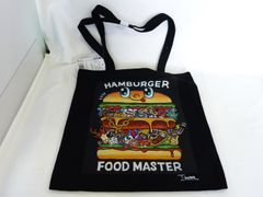 TETSUJI AOYAMA(青山哲士)「FOOD MASTER」トートバッグ　黒〈7700003〉