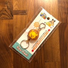 新品　ツムツム　くまのプーさん　リール付き　伸びる　キーホルダー