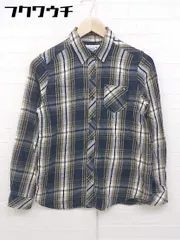 ◇ Arnold Palmer アーノルドパーマー チェック 長袖 シャツ サイズ2 カーキ ネイビー レディース 【中古】 【1105310023998】