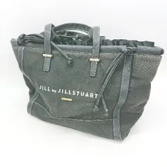 ◇ Θ JILL by JILLSTUART ジル バイ ジルスチュアート ブランド名刺繍 ハンドバッグ ブラック系 レディース E  【1507280011072】