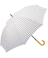 【迅速発送】Wpc. 雨傘 ベーシックバンブージャンプアンブレラ ストライプ 長傘 63cm レディース 晴雨兼用 ジャンプ傘 大きい バンブー 持ち手 シンプル 上品 大人 通勤 通学 おしゃれ 可愛い 女性 RWF-23002-LU