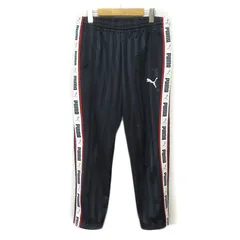 プーマ PUMA パンツ ジャージ サイドロゴ ウォームアップ ストライプ XL 紺 ネイビーのサムネイル