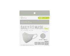 아이리스 오야마 입체 마스크 20장입 보통 사이즈 폭 약 12×높이 약 14 cm DAILY FIT MASK Filter+ 데일리 피트 필터 플러스 숨쉬기 쉬운 작은 얼굴 부드러운 이끈 3D 마스크 뉘앙스 그레이 RN-H20SXH