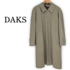 DAKS ダックス ステンカラーコート ライナー付き カーキ トレンチコート 春コート メンズ 古着