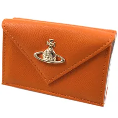ヴィヴィアンウエストウッド 財布 Vivienne Westwood レディース 三つ折り財布 ミニ財布 SAFFIANO ORANGE オレンジ 51150009-L001N-F401 51150009 L001N F401