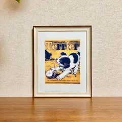 新品☆額縁付アートポスター(BRUCE MCGAW GRAPHICS)☆アンディ・ウォーホル（Andy Warhol）☆ポップアート☆Mechanical Terrier, 1983☆犬☆190