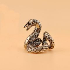 蛇デザイン シルバーリング シルバー925 オーダー品 サブカル - メルカリ