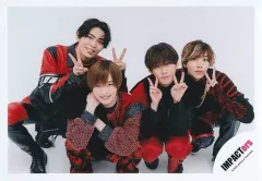 【中古】生写真(ジャニーズ) IMPACTors/集合(4人)/横型・全身/IMPACTors ISLAND TV プロフィール写真撮影オフショット 第1弾/公式生写真