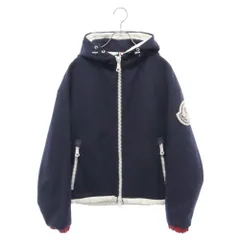 MONCLER (モンクレール) JEREMIE ジェレミー フード付きウールダウンジャケット ブラック/ホワイトのサムネイル