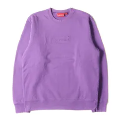 supreme CutoutLogo Crewneck Violet Mサイズ
