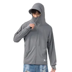 新品 ラッシュガード メンズ レディース パーカー アイスシルク 冷感 uvパーカー 吸水速乾 [YOUMMY] UVカット 軽量 通気性 体型カバー 長袖 水着 日焼け防止服 帽子付き アウトドア 夏服 大きいサイズ