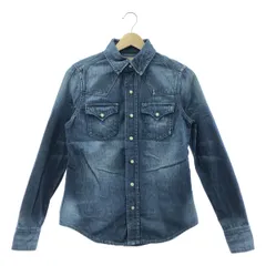 RALPH LAUREN / ラルフローレン | ウエスタン デニム シャツ | 4 | インディゴ | レディース