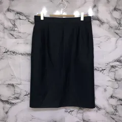 美品 HANAE MORI ストライプスカート タイト 膝下丈 M グレー 会社 GARAGE OF GOOD CLOTHING｜グレーストライプロングタイト
