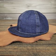 スモールヘッドキャップ《￥5,300〜受注製作　納期1〜5週間》デニムキャップ　頭の小さい方専用設計　アメカジ　古着　アウトドア