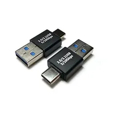 Access　 10Gbps 2個セット USB-C オス to USB-A オス 変換アダプタ　10Gbps USB3.2 Gen2 高速転送