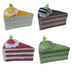 食品サンプル ケーキ フェイク スウィーツ スイーツ フェイク フード フードサンプル スライスケーキ 三角ケーキ ショートケーキ ストロベリー 抹茶 ココア チョコレート マンゴー 三層 ケーキ カット スポンジケーキ インテリア 贈り物 プレゼント
