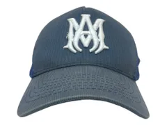 AMIRI (アミリ) Logo Trucker Cap ロゴトラッカー キャップ メッシュキャップ アメリカ製 56-62cm 水色 メンズ/045