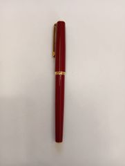 美品 ヴィンテージ 朱塗 漆塗 変り塗 根来風 インク止め式 R14K 万年筆