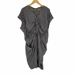 ズッカ ZUCCa ドット柄 ギャザーノースリーブワンピース レディース JPN：M 