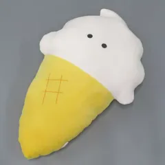 【中古】クッション・本体 そふとくりーむ(ばにら) もちふわびっぐ クッション 「つぶらな瞳のファーストフード」