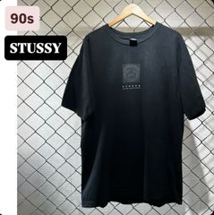 90s stussy OLDSTUSSY USA製　SSリンク　シャネルロゴ　両面プリント　Tシャツ　紺タグ アメリカ製　90年代　ストリート　メンズ　古着　ヴィンテージ　希少　XL