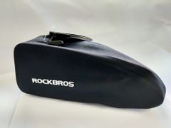 【人気商品】ROCKBROS 自転車 タグ付きトップチューブバッグ フレームバッグ ブラックＳサイズ