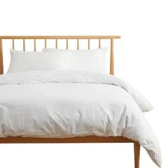 【新品】 【.co.jp 限定】クモリ(Kumori) 寝具カバーセット 布団カバーセット 布団カバー シーツ 洋式ベッド・和式布団兼用 掛け布団カバー ボックスシーツ 枕カバー 洗い替え速乾タイプ ピーチスキン加工 ダブル・4点セット ホワイト 0