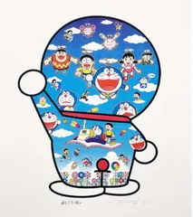 【村上隆】ドラえもんと野比のび太の絵画【ドラえもん】 2025年最新】ドラえもん 村上隆 版画の人気アイテム - メルカリ