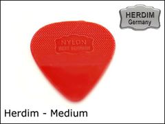 Herdim製 Pick ピック Midium レッド 0.87mm 1枚