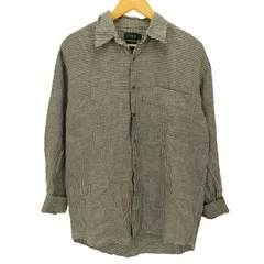 ジェイクルー J.CREW 90S 巨人タグ チェック リネン レギュラーカラー シャツ メンズ import：S 