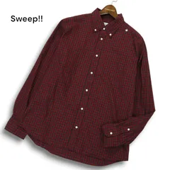 Sweep!! スウィープ 通年 ロゴ刺繍★ 長袖 ボタンダウン ギンガムチェック シャツ Sz.4　メンズ 日本製 大きいサイズのサムネイル