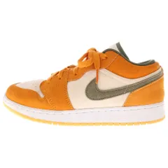 NIKE (ナイキ) GS Air Jordan 1 Low SE エアジョーダン ローカットスニーカー US6Y/24cm オレンジ DJ0342-102 レディース