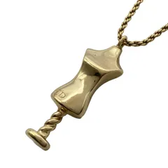 DIOR/ChristianDior(ディオール/クリスチャンディオール) ネックレス美品  - ゴールド トルソー