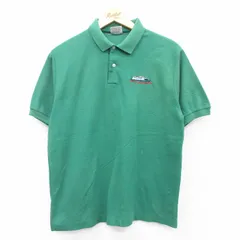 L/古着 半袖 ポロ シャツ メンズ 90s 船 緑 グリーン 25may20 中古 トップス