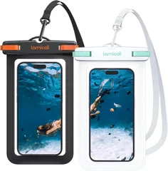 【新着商品】2個セット スマホ 防水 ケース 雨の日 IPX8 Lamicall : 海 プール お風呂 すまほ ぼうすい カバー 水中 撮影 顔認証 通話 スマフォ アイホン 携帯 けいたい 首かけ 温泉 海水浴 水泳 潜水 iPhone 16e
