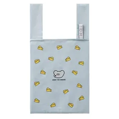 【在庫セール】コンパクト 折りたたみ おしゃれ 布 エコバッグ かわいい | 総柄チーズ アウトドア クルリトデイリーバッグ ねずみのANDY ギフト [MOTTERU／モッテル]