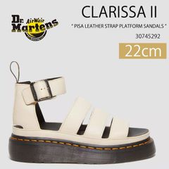 Dr.Martens ドクターマーチン サンダル ストラップサンダル CLARISSA II PISA LEATHER STRAP PLATFORM SANDALS 30745292 Parchment Beige 新品/未使用】Dr.Martens CLARISSA II PISA LEATHER STRAP PLATFORM
