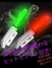 普通郵便!ヒットセンサー付き竿先ライト! 4個セット 電池サービス! タチウオ イカ タコ アジ ケミホタル 集魚灯 ヘッドライトのサムネイル