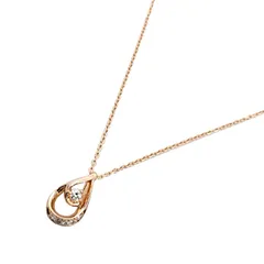 4℃　ヨンドシー　ダイヤモンドドロップネックレス