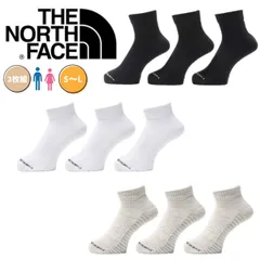 ザ ノースフェイス The North Face ソックス 靴下 NN82303 3枚組 くるぶし上丈 ショート丈 メンズ レディース THE NORTH FACE RUNNING UNEVEN DRY 3P ANKLE	新品 正規品 未使用品