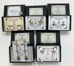 【倉吉店】TONE JAPAN 　『malle la brocante マル ラ ブロカント』イヤリング　おまとめ５点セット　【136-0608】
