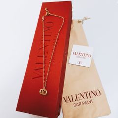 【新品未使用】VALENTINO オヴァレット メタル ネックレス ゴールド