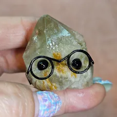 レインボー☆魔除 スモーキークォーツ水晶六角柱☆パワーストーン