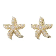 星 ヒトデ パール ピアス スターフィッシュ レディース ひとで アニマル 動物